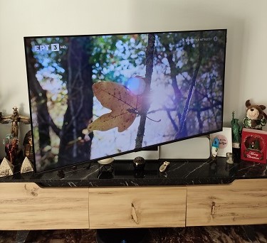 Εγκατασταση TCL55' στον τοιχο με βαση βραχιονα